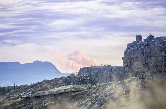 Au nord du lac Thingvallavatn, le vaste graben fissuré Thingvellir