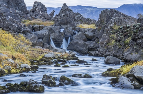 Au nord du lac Thingvallavatn, le vaste graben fissuré Thingvellir